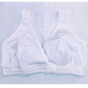 Underworks Arthritis Bra with Hook and Loop Closure , White - 3177